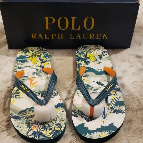 Polo Ralph Lauren Other - NWT - Men's Polo Island Print Sandals